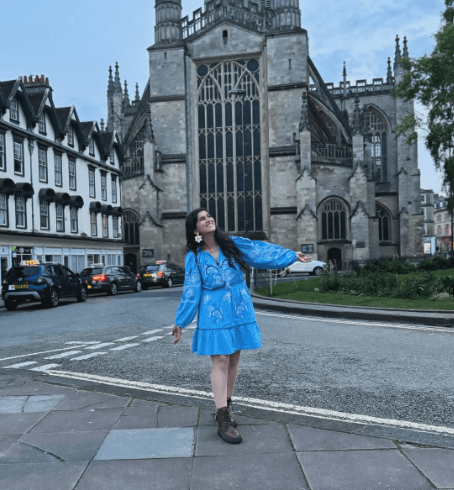 Diksha Joshi enjoyed her vacation in London city