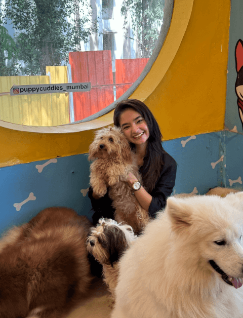 Anushka Sen seen with cute cute doggy