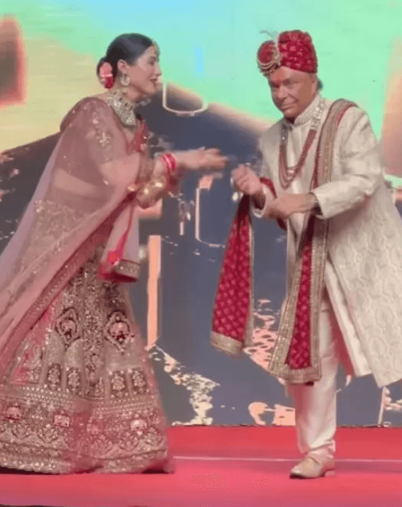 28-year-old beautiful girl and 70-year-old grandfather got married with pomp