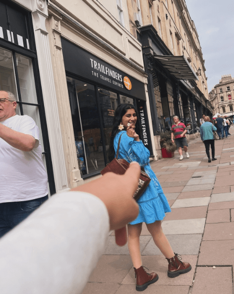 Diksha Joshi enjoyed her vacation in London city