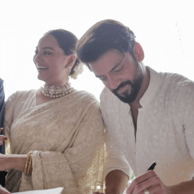 Sonakshi Sinha and Zaheer Iqbal tied the sacred knot of marriage