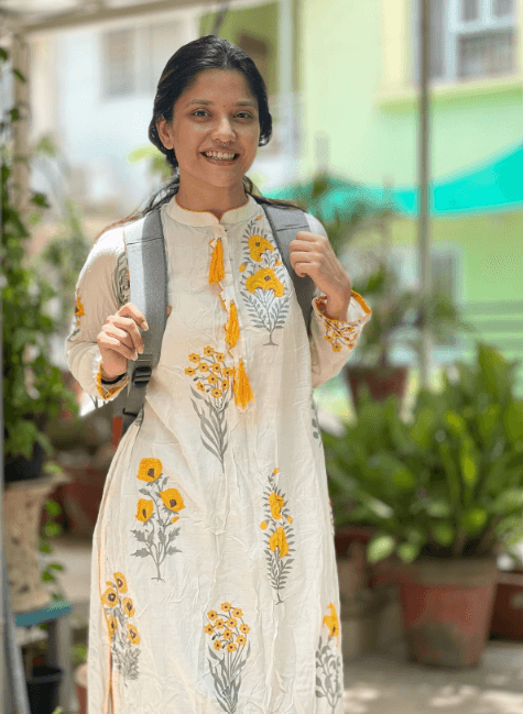 Actress Kinjal Rajpriya did a photoshoot with a white kurti