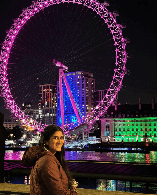 Diksha Joshi enjoyed her vacation in London city