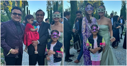 Parthiv Gohil and Mansi Parekh attended the pre-wedding function of the Ambani family